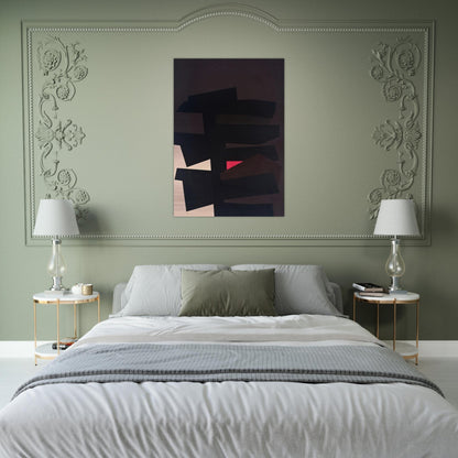 BB #8 - 1962 - Karl Benjamin Brushed Aluminum Print - 70x100 cm / 28x40 inches | Karl Benjamin Aluminum Print | Karl Benjamin Prints