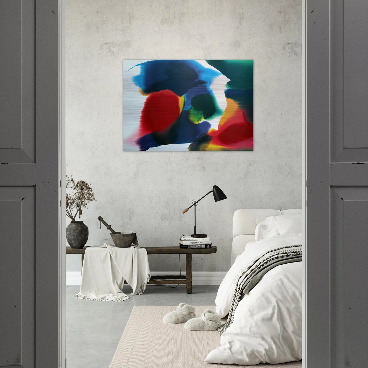 Phenomena Sherman Vortex - 1991 - Paul Jenkins Brushed Aluminum Print - 70x100 cm / 28x40 inches | Paul Jenkins Aluminum Print | Paul Jenkins Prints