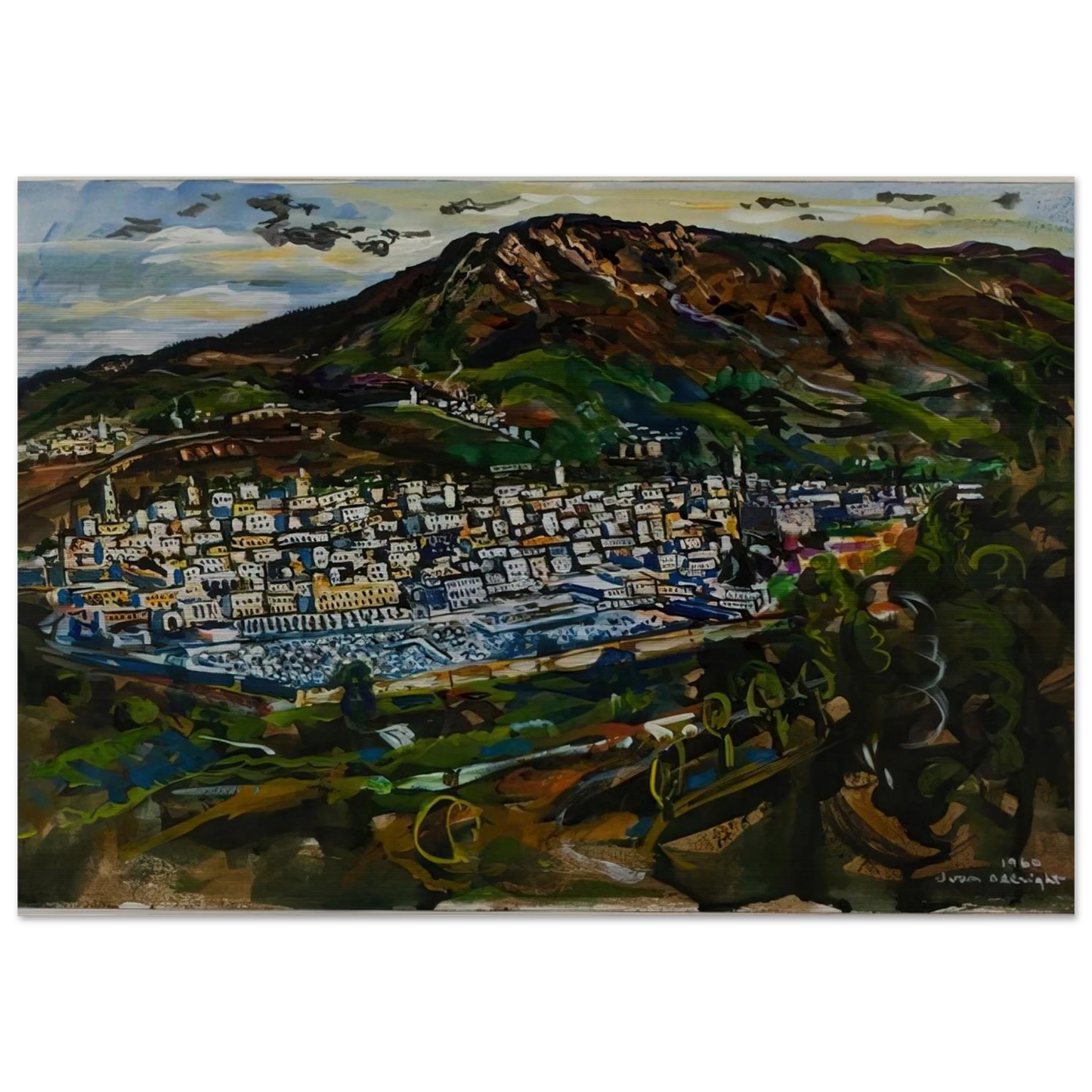 FEZ MOROCCO 1960 - Ivan Albright Brushed Aluminum Print - 70x100 cm / 28x40 inches | Ivan Albright Aluminum Print | Ivan Albright Prints