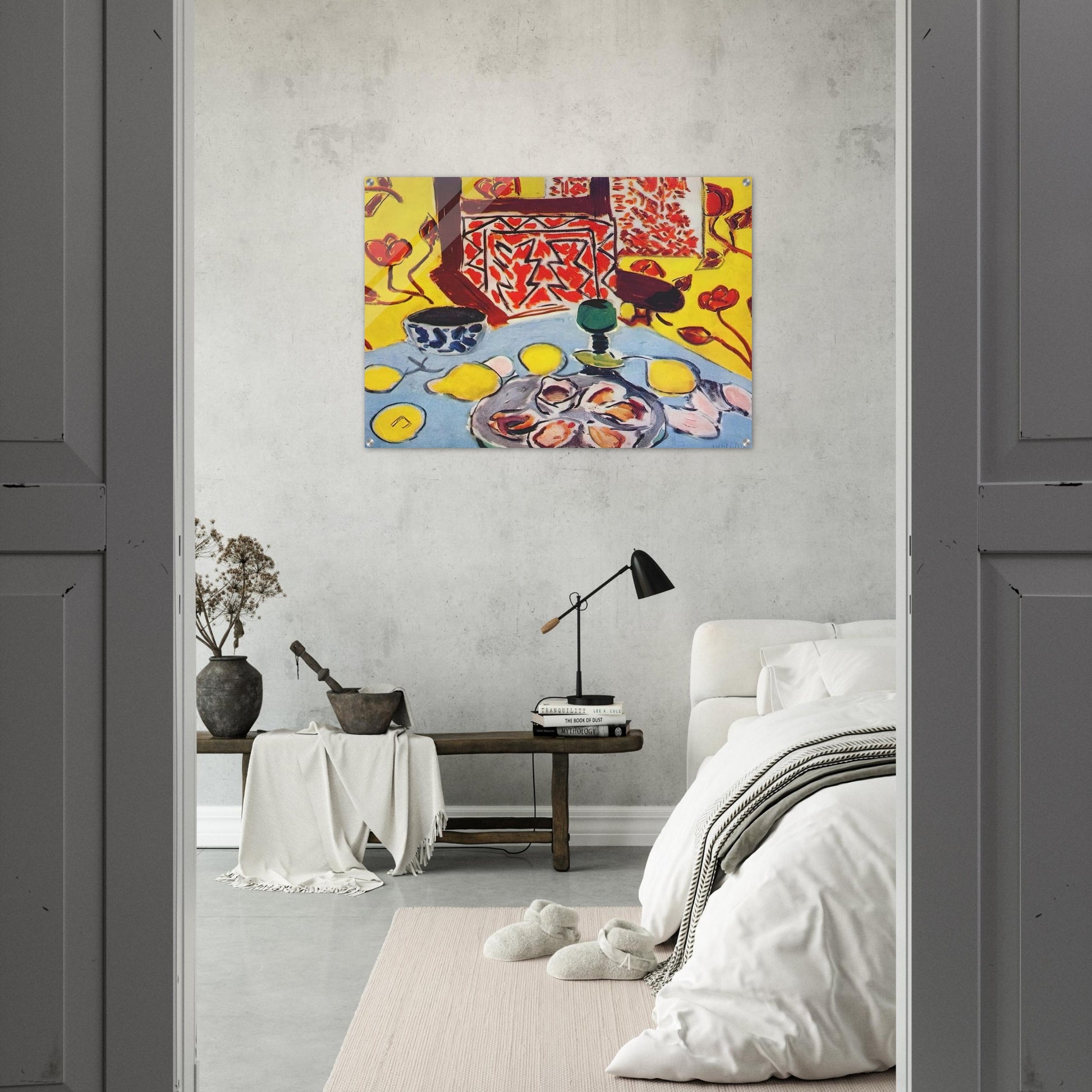 OYSTERS AND WOODEN ARMCHAIR 1943 - Henri Matisse Acrylic Print - 70x100 cm / 28x40″ inches | Henri Matisse Wall Art | Henri Matisse Prints