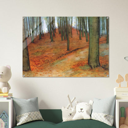Wood with Beech Trees - Piet Mondrian Acrylic Print - 70x100 cm / 28x40″ inches