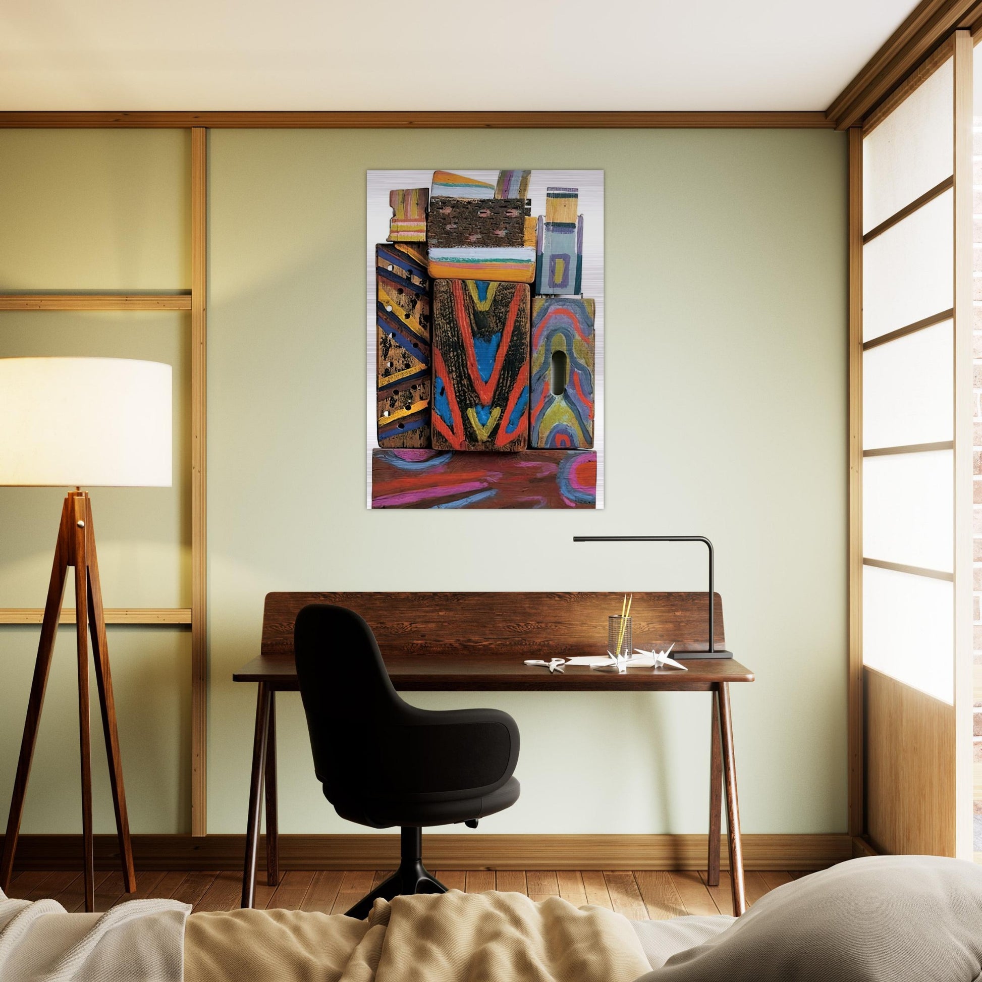Totem Materia-R - 1980 - Betty Parsons Brushed Aluminum Print - 70x100 cm / 28x40 inches | Betty Parsons Aluminum Print | Betty Parsons Prints