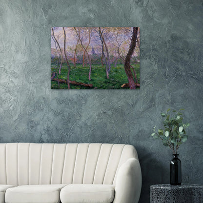 Bennecourt - claude monet Brushed Aluminum Print - 70x100 cm / 28x40 inches | claude monet Aluminum Print | claude monet Prints