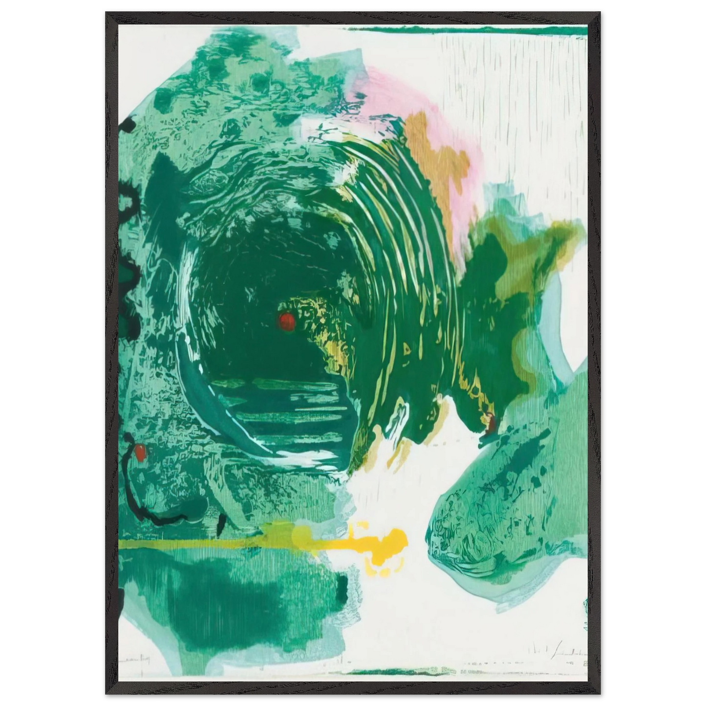 Helen Frankenthaler - Radius - 1993 Wall art - 35x35 cm / 14x14 inches - Fine Art Poster-canvas - -