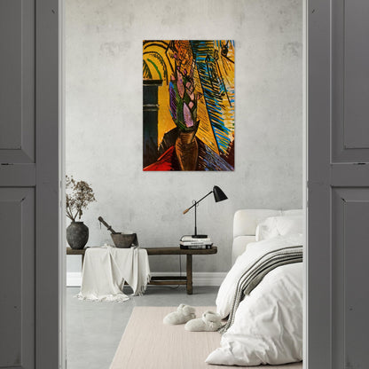 Flowers on the table - Pablo Picasso Brushed Aluminum Print - 70x100 cm / 28x40 inches | Pablo Picasso Aluminum Print | Pablo Picasso Prints