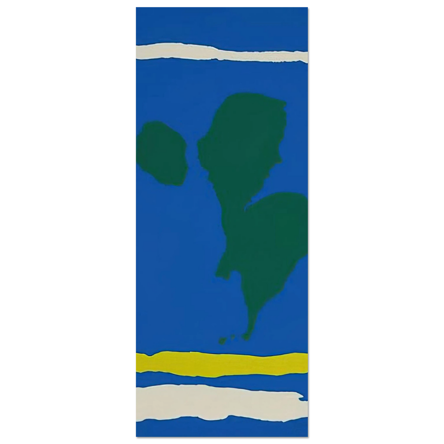 Helen Frankenthaler - Air Frame - 1965 Wall art - 20x25 cm / 8x10 inches - Premium Wooden Framed Poster With Fine Art Paper-canvas - Black frame