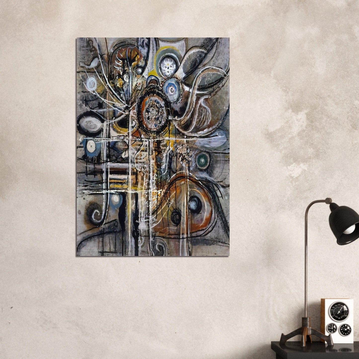 The Center - 1943 - Richard Pousette-Dart Brushed Aluminum Print - 70x100 cm / 28x40 inches | Richard Pousette-Dart Aluminum Print | Richard Pousette-Dart Prints