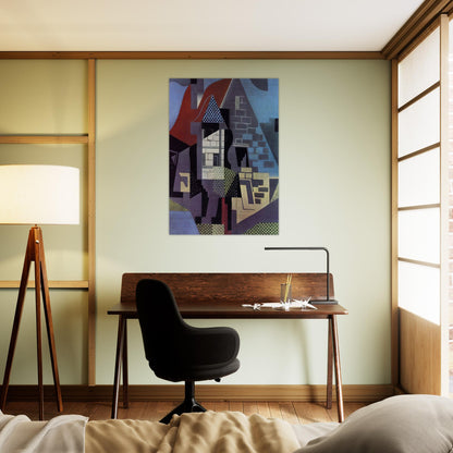 LANDSCAPE AT BEAULIEU - Juan Gris Brushed Aluminum Print - 70x100 cm / 28x40 inches | Juan Gris Aluminum Print | Juan Gris Prints
