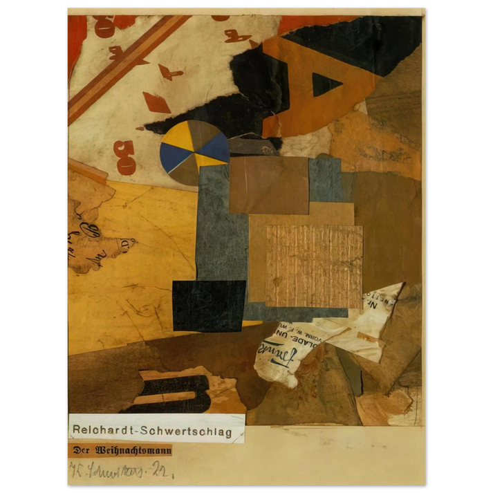 Kurt Schwitters - SANTA CLAUS 1922  75x100 cm / 30x40inches Fine Art Poster