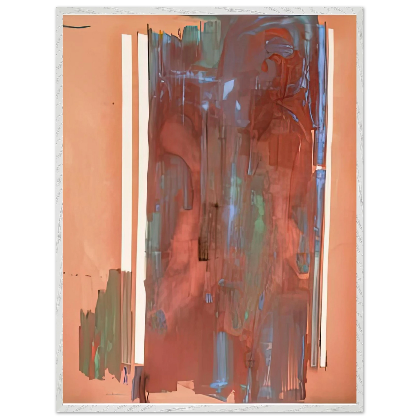 Helen Frankenthaler - Plexus, 1976- Wall Art - 30x40 cm / 12x16 inches - Premium Wooden Framed Poster With Fine Art Paper-canvas - Black frame