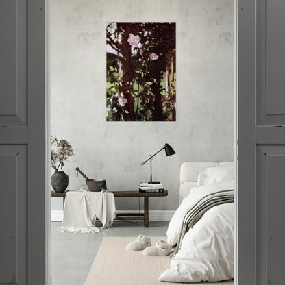 A Rose Trellis Roses at Oxfordshire - John Singer Sargent Brushed Aluminum Print - 70x100 cm / 28x40 inches | John Singer Sargent Aluminum Print | John Singer Sargent Prints