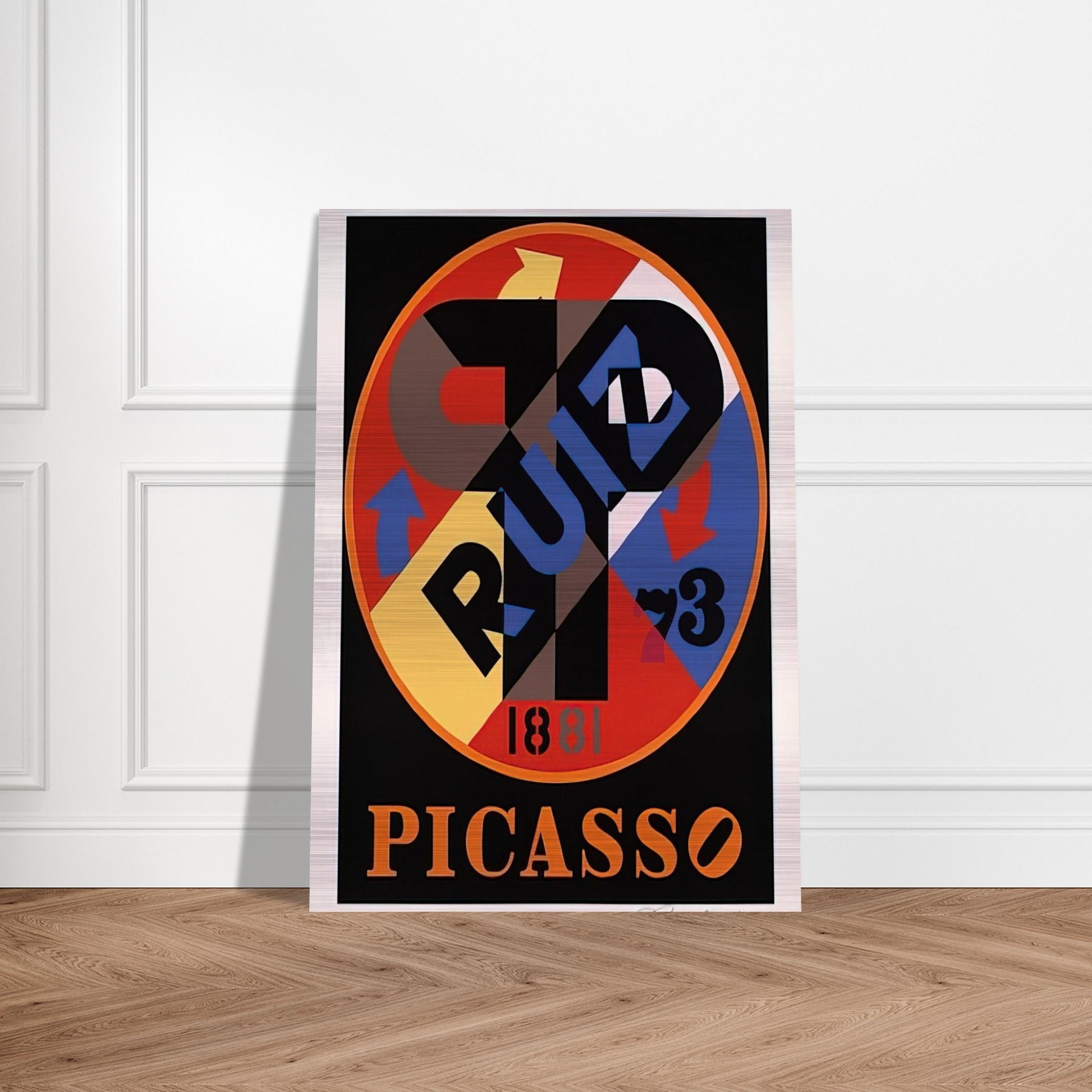 Picasso, The American Dream - Robert Indiana Brushed Aluminum Print - 70x100 cm / 28x40 inches | Robert Indiana Aluminum Print | Robert Indiana Prints
