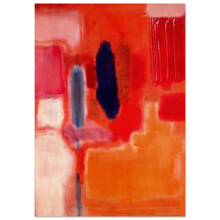 Mark Rothko - No. 9 - 1948 Wall Art - 60x80 cm / 24x32 inches - Premium Wooden Framed Poster With Fine Art Paper-canvas - Black frame