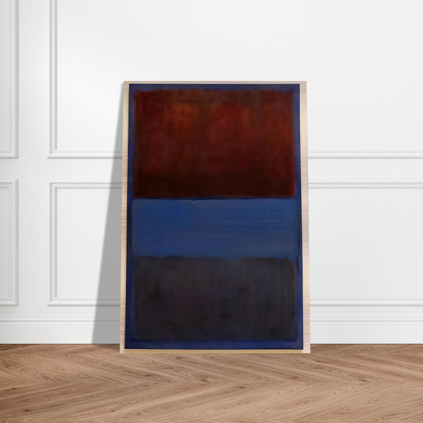 No.61 Rust and Blue - 1953 - Mark Rothko Brushed Aluminum Print - 70x100 cm / 28x40 inches | Mark Rothko Aluminum Print | Mark Rothko Prints
