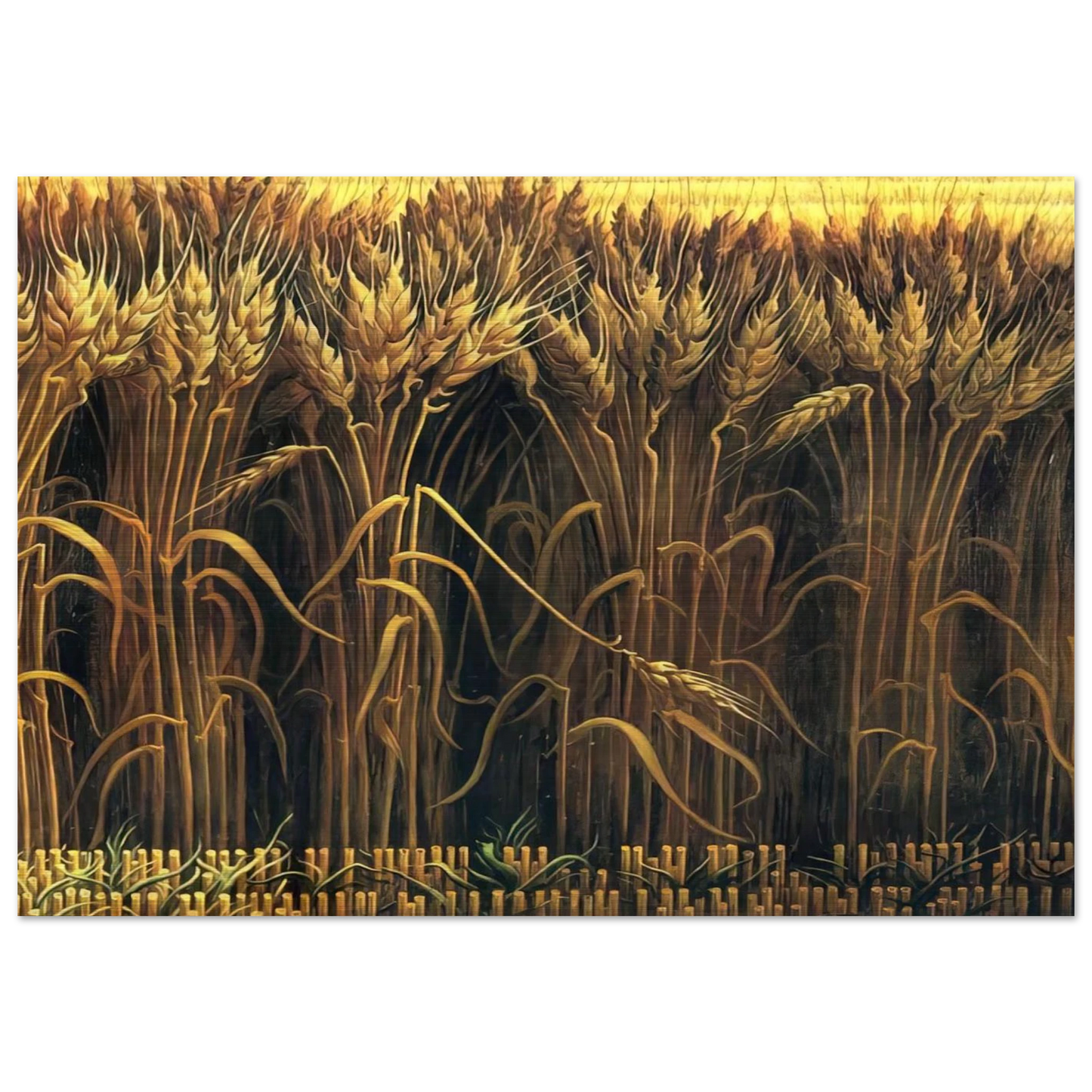 WHEAT - Thomas Hart Benton Brushed Aluminum Print - 70x100 cm / 28x40 inches | Thomas Hart Benton Aluminum Print | Thomas Hart Benton Prints