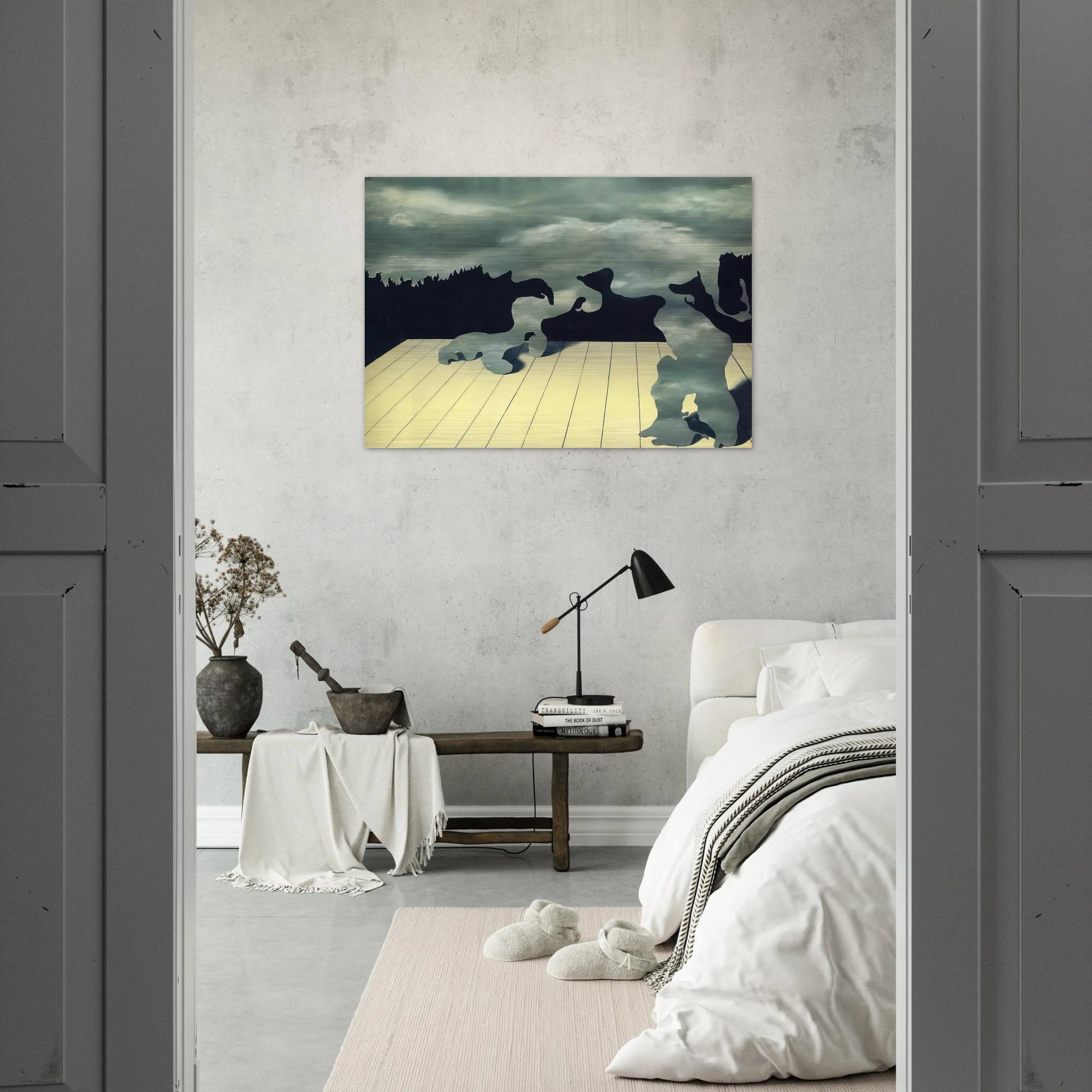 THE MUSCLES OF THE SKY 1927 - Rene Magritte Brushed Aluminum Print - 70x100 cm / 28x40 inches | Rene Magritte Aluminum Print | Rene Magritte Prints