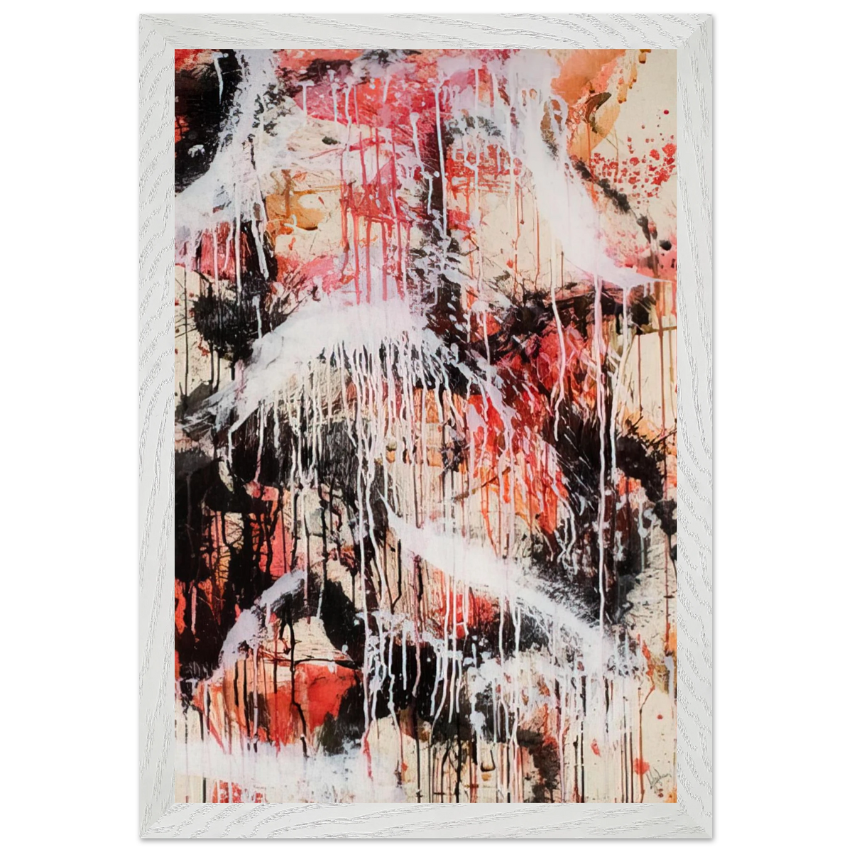 Mark Rothko - Untitled - 1959 Wall Art - 60x80 cm / 24x32 inches - Premium Wooden Framed Poster With Fine Art Paper - Black frame