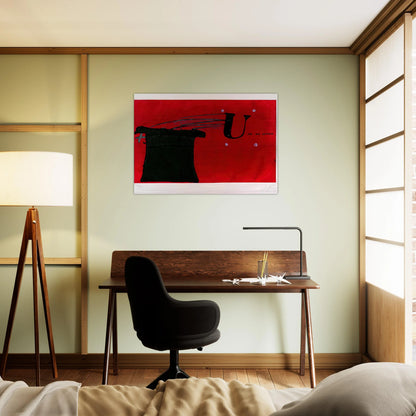 U NO S NING 1979 - Antoni Tapies Brushed Aluminum Print - 70x100 cm / 28x40 inches | Antoni Tapies Aluminum Print | Antoni Tapies Prints