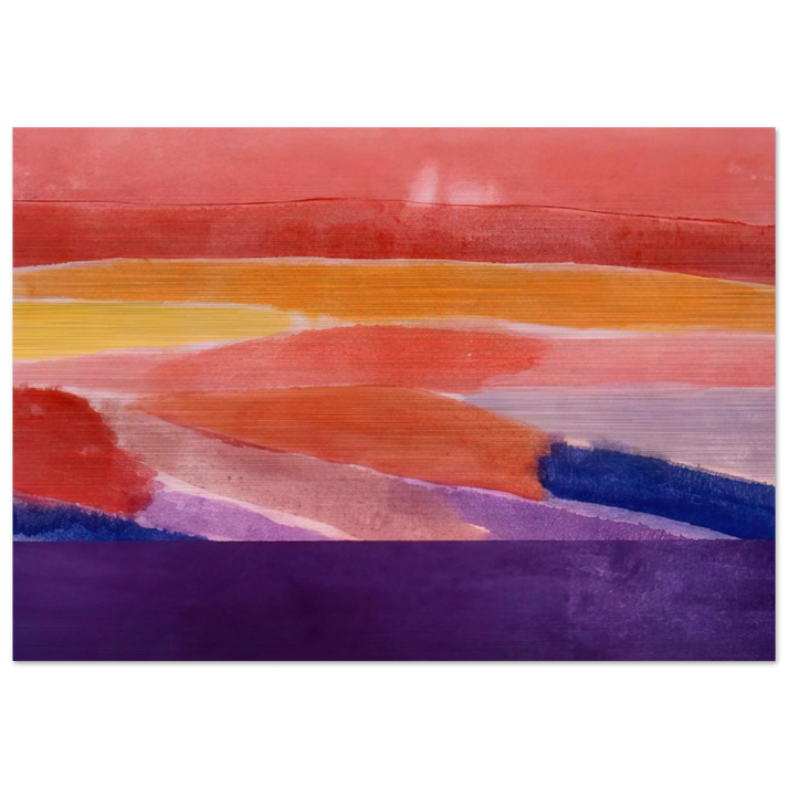 Surface Of Coral - 1981 - Ronnie Landfield Brushed Aluminum Print - 70x100 cm / 28x40 inches | Ronnie Landfield Aluminum Print | Ronnie Landfield Prints