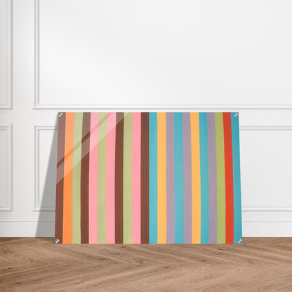Boudoir Painting - 1965 - Gene Davis Acrylic Print - 70x100 cm / 28x40″ inches