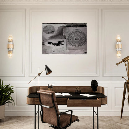 SHOULD LOVE COME FIRST 1951 - Robert Rauschenberg Brushed Aluminum Print - 70x100 cm / 28x40 inches | Robert Rauschenberg Aluminum Print | Robert Rauschenberg Prints