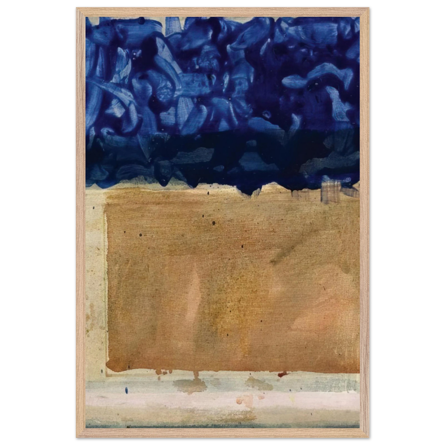 Helen Frankenthaler - Shoreline - 1952 Wall art - 75x100 cm / 30x40 inches - Fine Art Poster-canvas - -