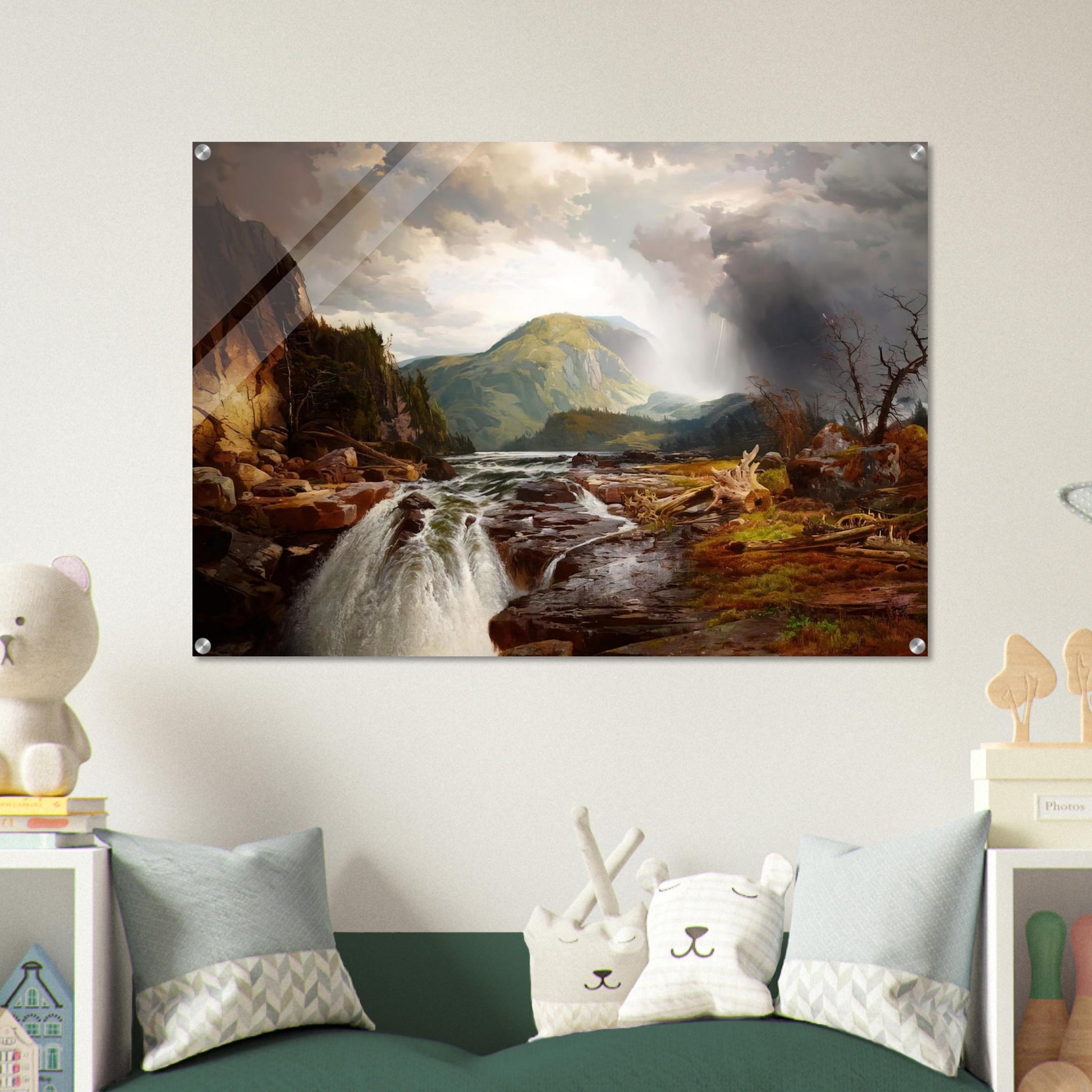 The Wilds of Lake Superior - Thomas Moran Acrylic Print - 70x100 cm / 28x40″ inches