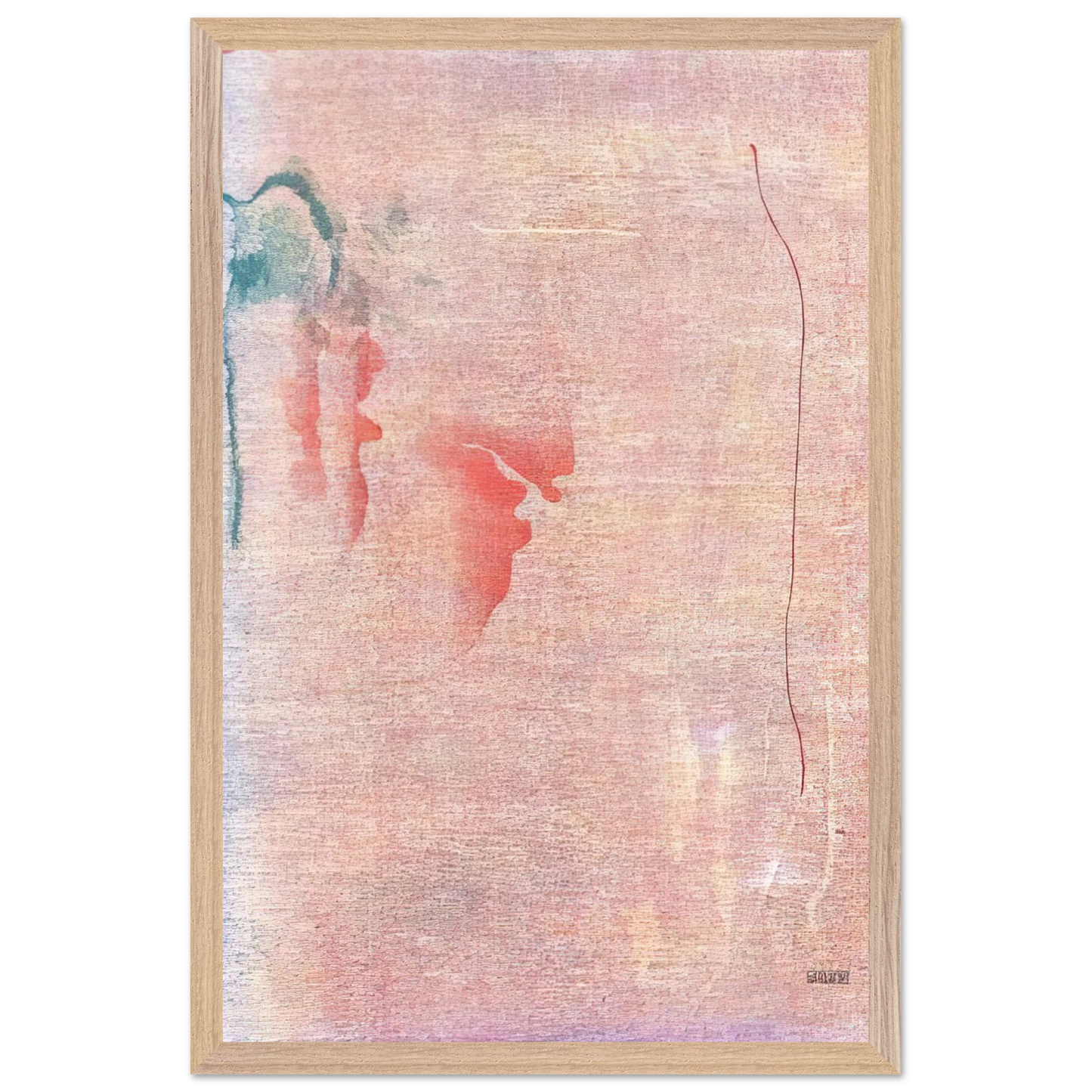 Helen Frankenthaler - Cedar Hill - 1983 Wall art - 15x20 cm / 6x8 inches - Premium Wooden Framed Poster With Fine Art Paper-canvas - Wood frame