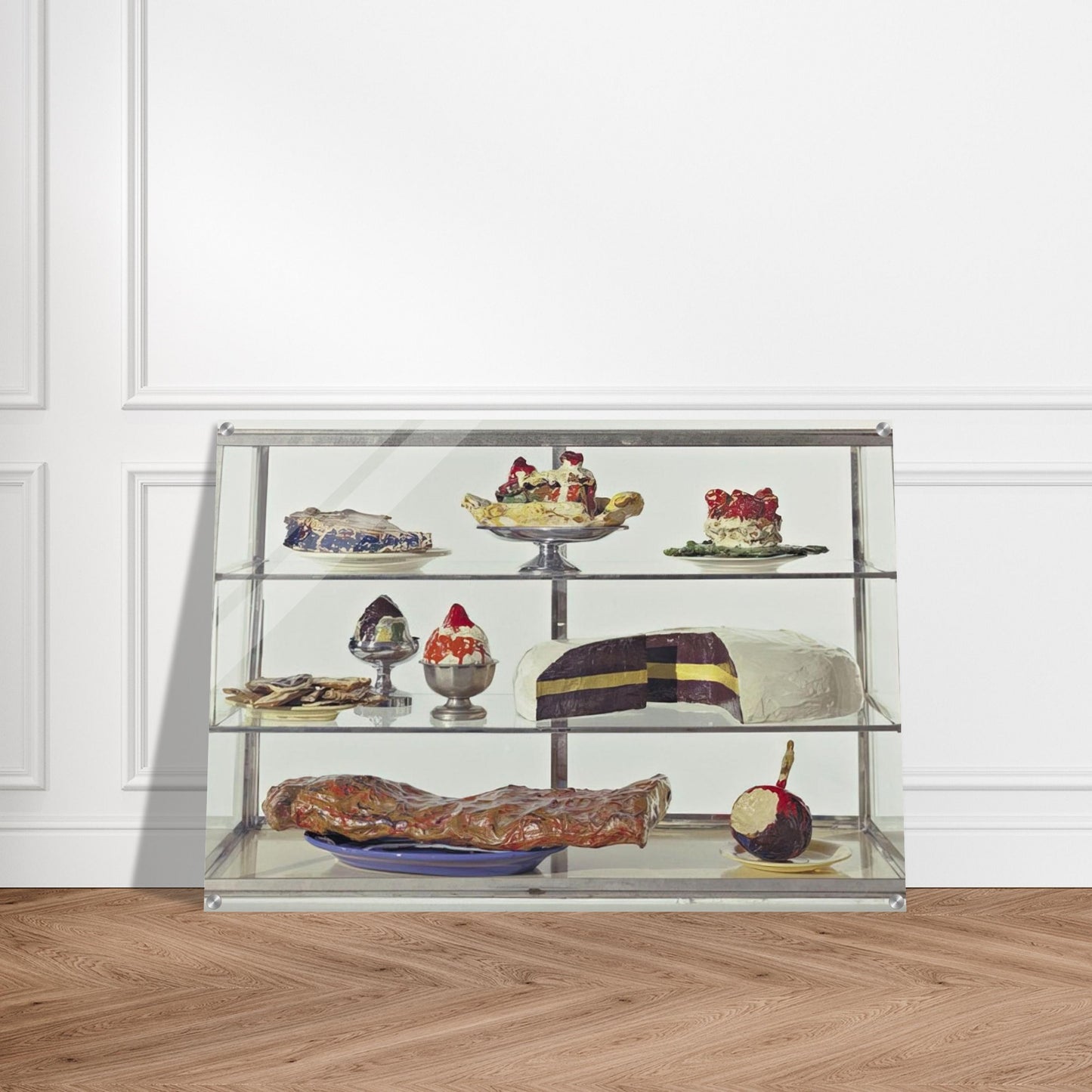 PASTRY CASE I 1962 - Claes Oldenburg Acrylic Print - 70x100 cm / 28x40″ inches