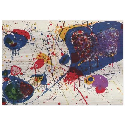 Light Violet  Lembark L20  - Sam Francis Brushed Aluminum Print - 70x100 cm / 28x40 inches | Sam Francis Aluminum Print | Sam Francis Prints