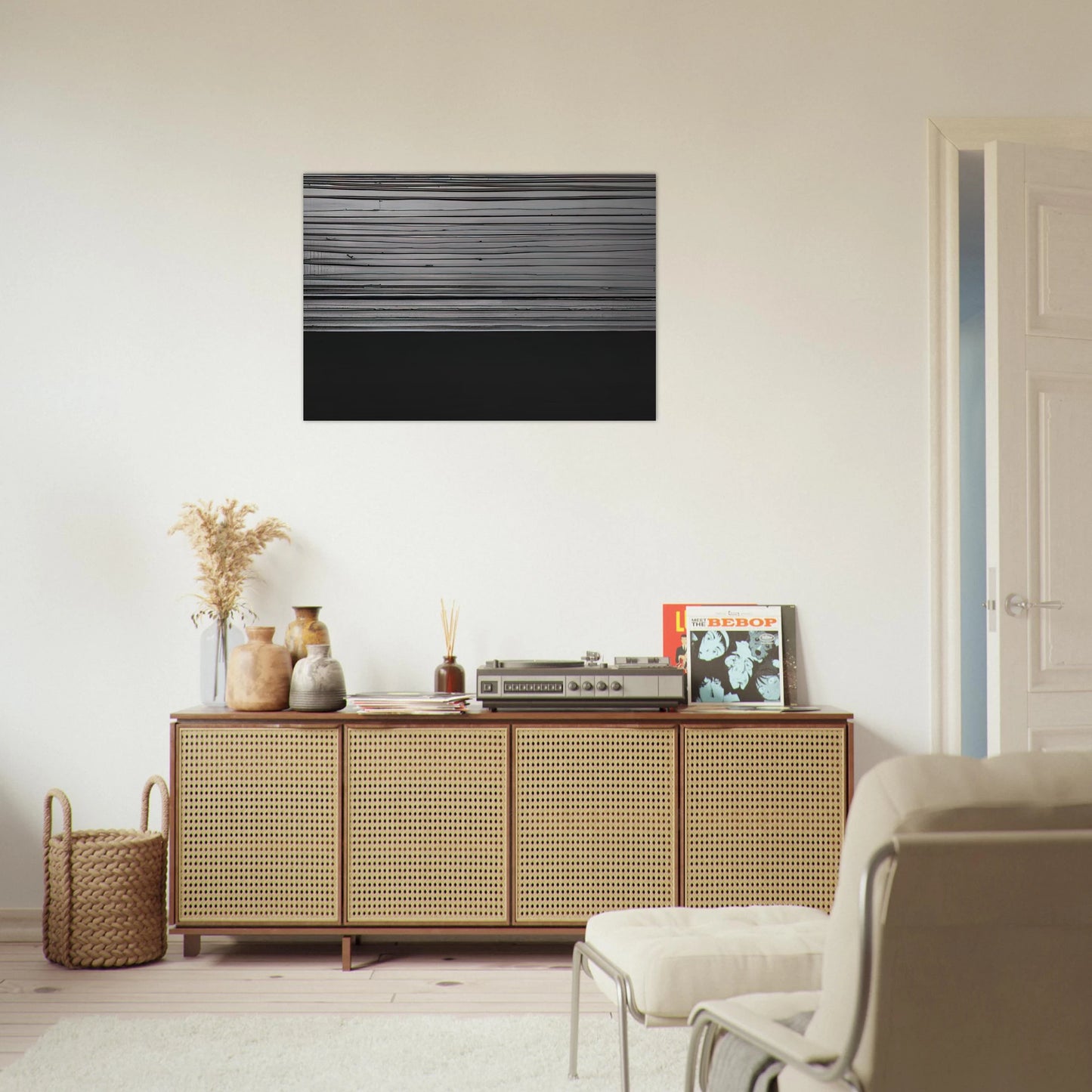 Peinture 12 November 2008 diptyque - 2008 - Pierre Soulages Brushed Aluminum Print - 70x100 cm / 28x40 inches | Pierre Soulages Aluminum Print | Pierre Soulages Prints