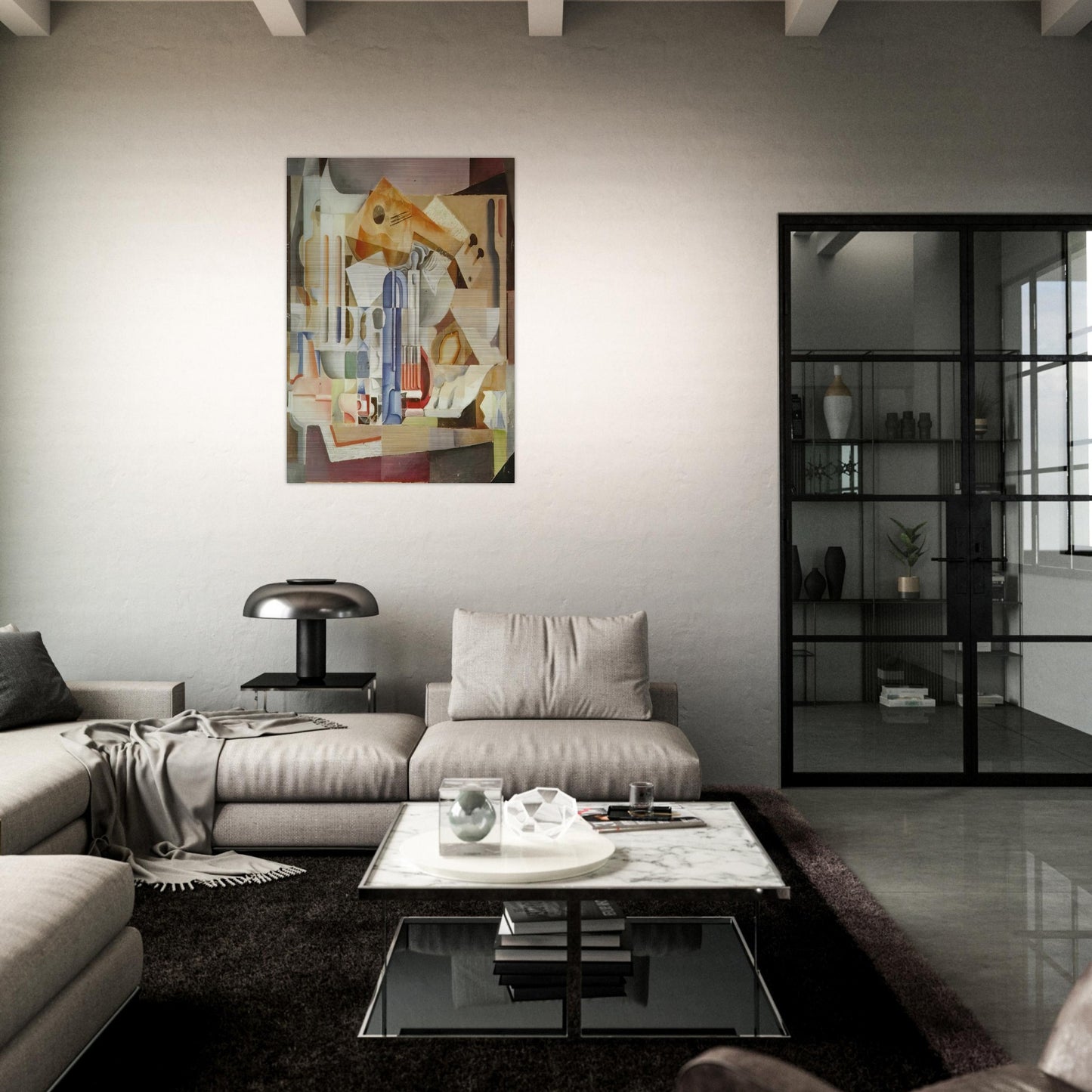 CRYSTALLINE STILL LIFE - Salvador Dali Brushed Aluminum Print - 70x100 cm / 28x40 inches | Salvador Dali Aluminum Print | Salvador Dali Prints