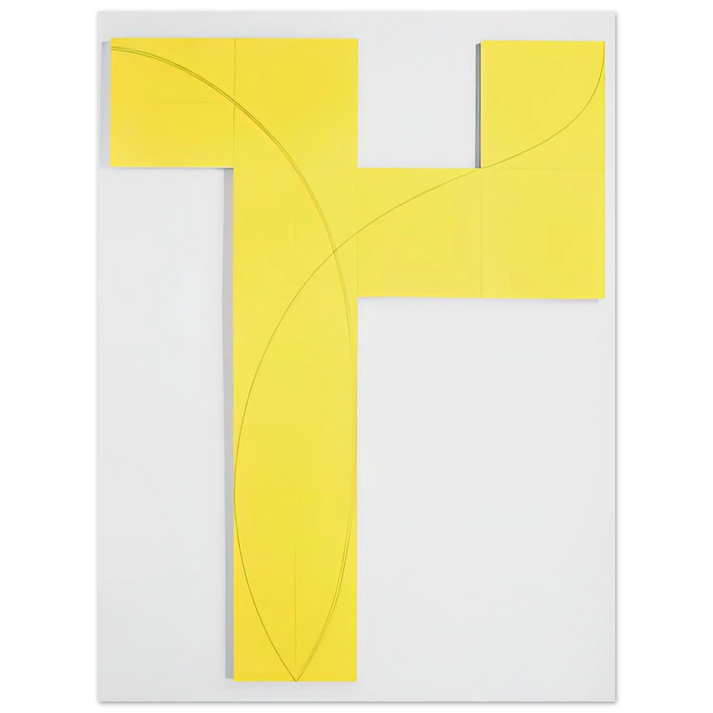 Robert Mangold - COLUMN STRUCTURE IX 2006  75x100 cm / 30x40inches Fine Art Poster