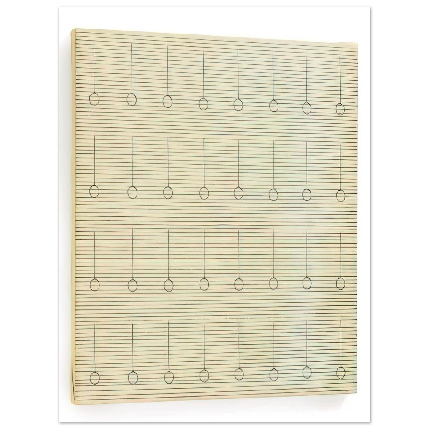 Agnes Martin - Drops  75x100 cm / 30x40inches Fine Art Poster