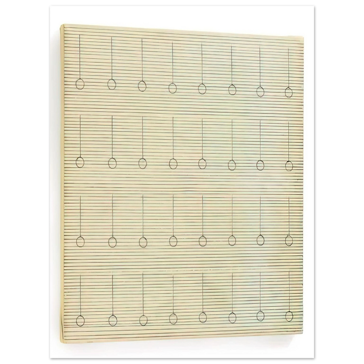 Agnes Martin - Drops  75x100 cm / 30x40inches Fine Art Poster