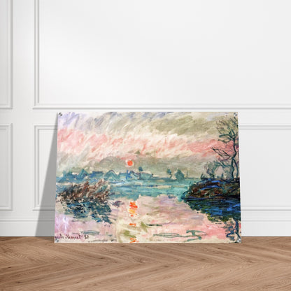 Sunset at Lavacourt - claude monet Acrylic Print - 70x100 cm / 28x40″ inches