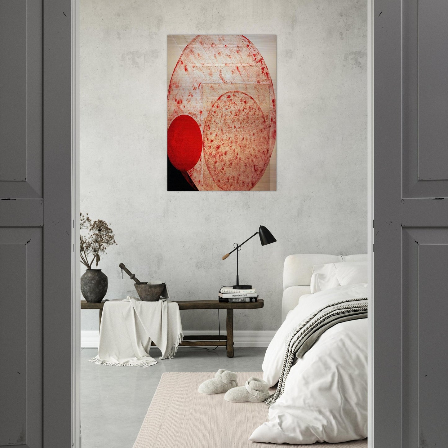 Painting. Red - 1987 - Lygia Pape Brushed Aluminum Print - 70x100 cm / 28x40 inches | Lygia Pape Aluminum Print | Lygia Pape Prints
