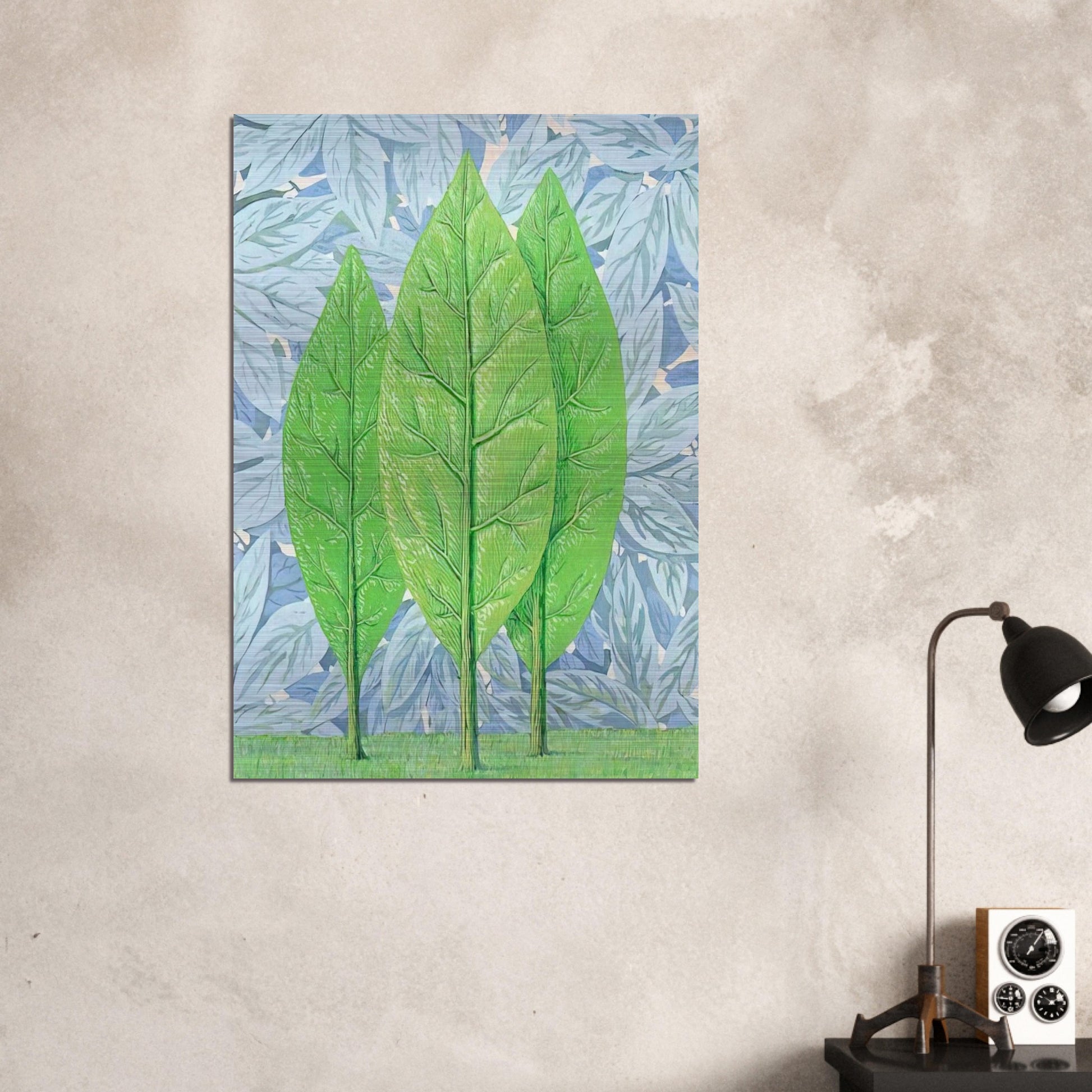 THE GOOD SEASON 1961 - Rene Magritte Brushed Aluminum Print - 70x100 cm / 28x40 inches | Rene Magritte Aluminum Print | Rene Magritte Prints