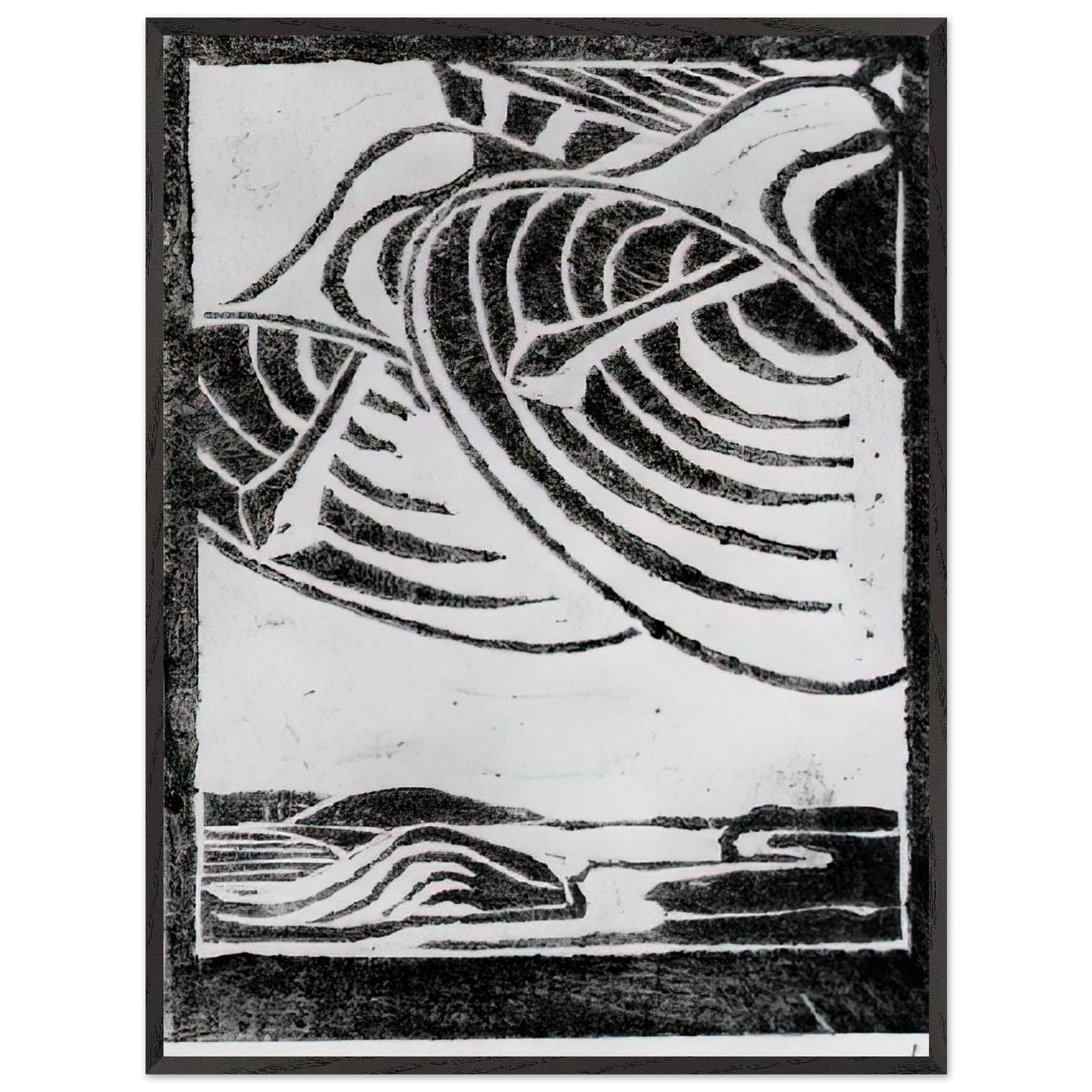 MC Escher - ESCHER (3) Wall Art - 21x29.7 cm / 8x12" - Premium Wooden Framed Poster With Fine Art Paper - Wood frame