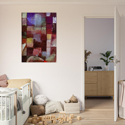 HAMAMET 1914 - Paul Klee Brushed Aluminum Print - 70x100 cm / 28x40 inches | Paul Klee Aluminum Print | Paul Klee Prints