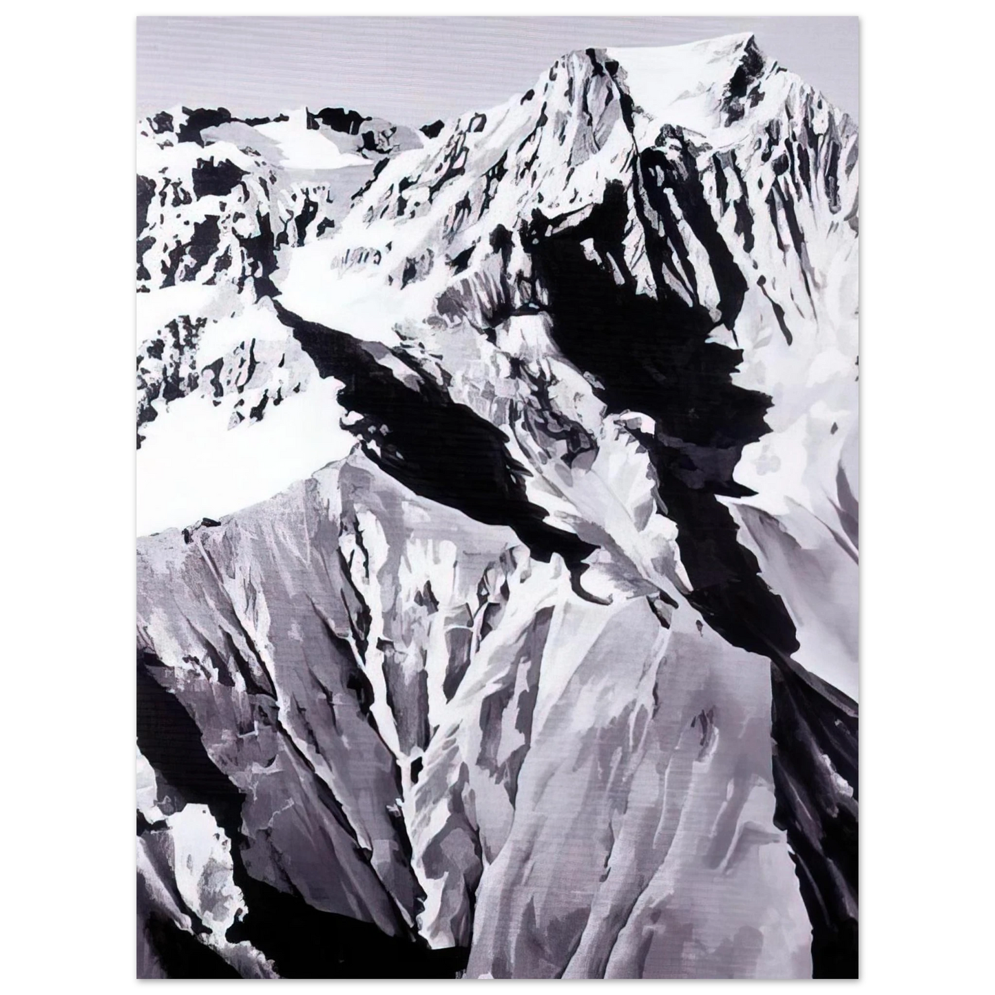 Gerhard Richter - HIMALAYA  75x100 cm / 30x40inches Fine Art Poster
