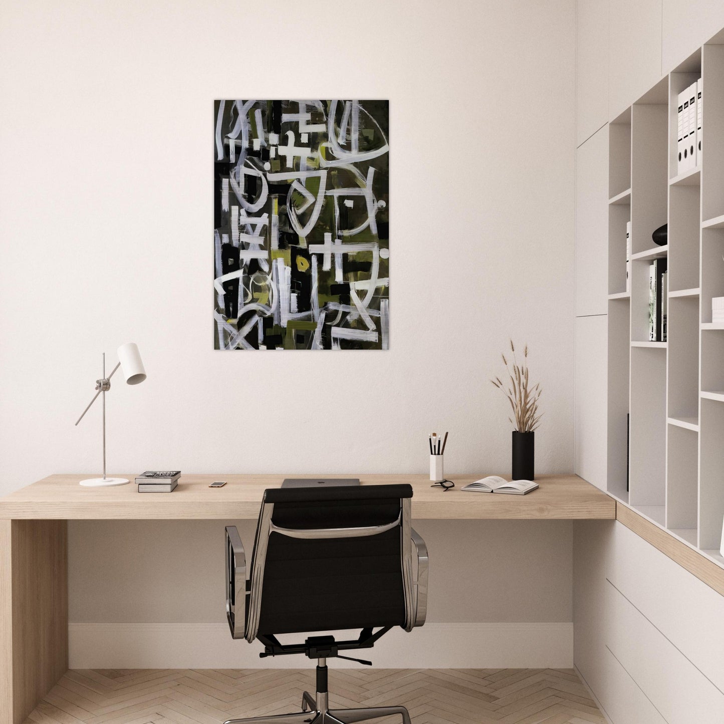 Number 2 - 1950 - Bradley Walker Tomlin Brushed Aluminum Print - 70x100 cm / 28x40 inches | Bradley Walker Tomlin Aluminum Print | Bradley Walker Tomlin Prints