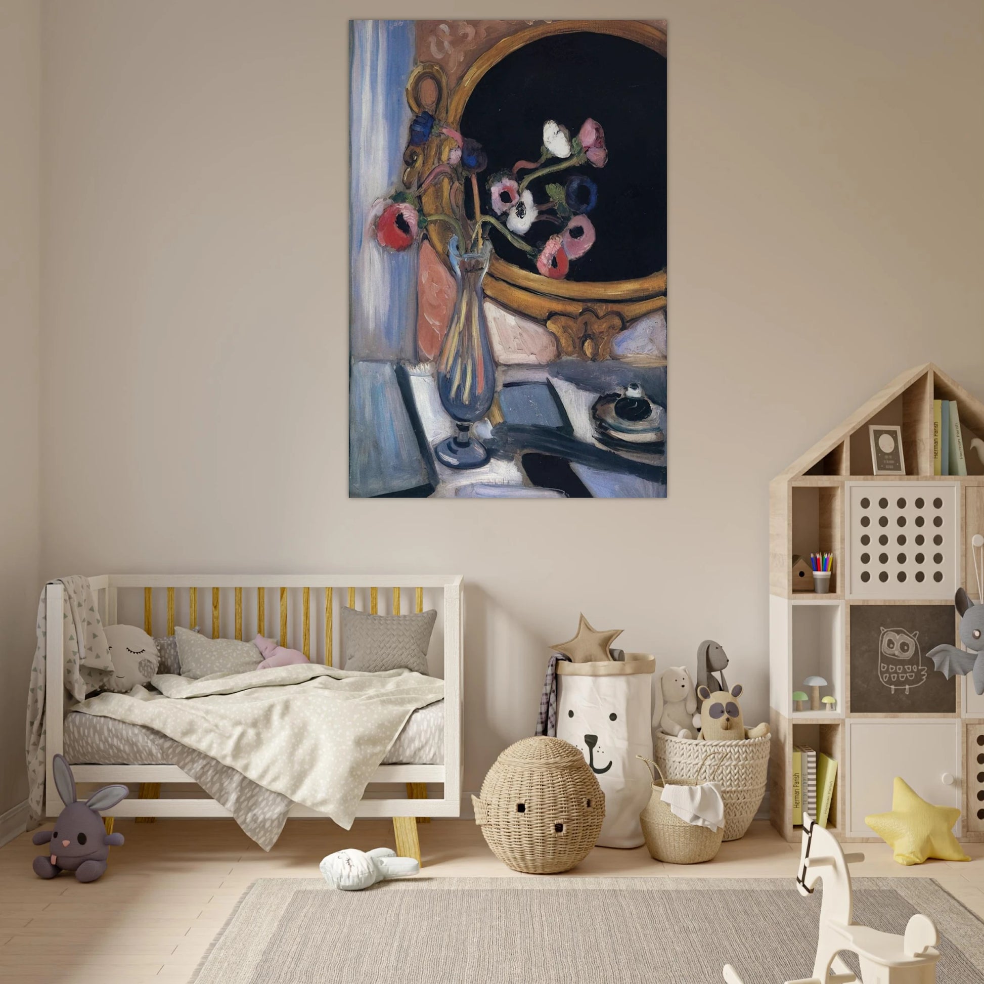 ANEMONE AND MIRROR 1920 - Henri Matisse Art Prints - 100x150 cm / 40x60″ inches | Henri Matisse Poster | Henri Matisse Prints