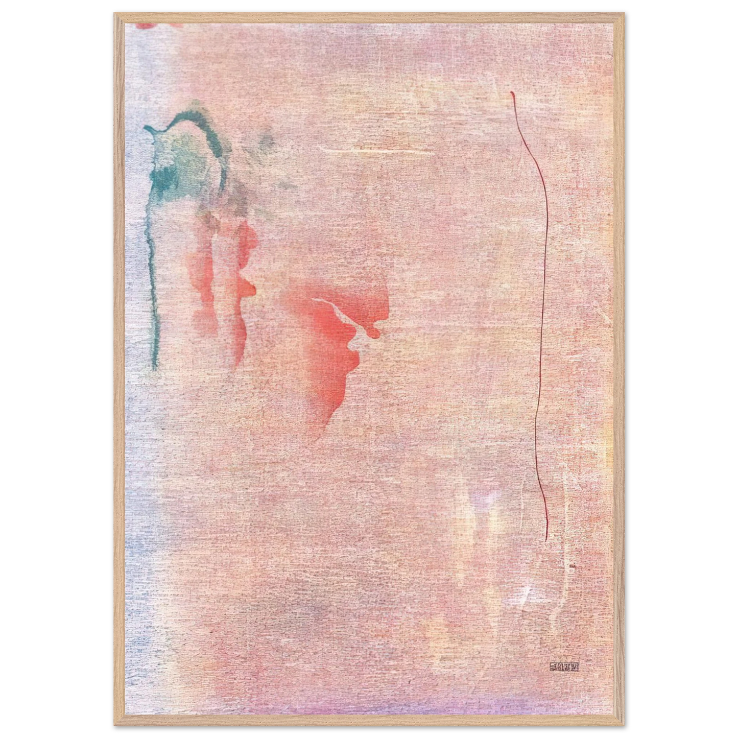 Helen Frankenthaler - Cedar Hill - 1983 Wall art - A1 (59.4 x 84.1  cm) - Premium Wooden Framed Poster With Fine Art Paper-canvas - Wood frame