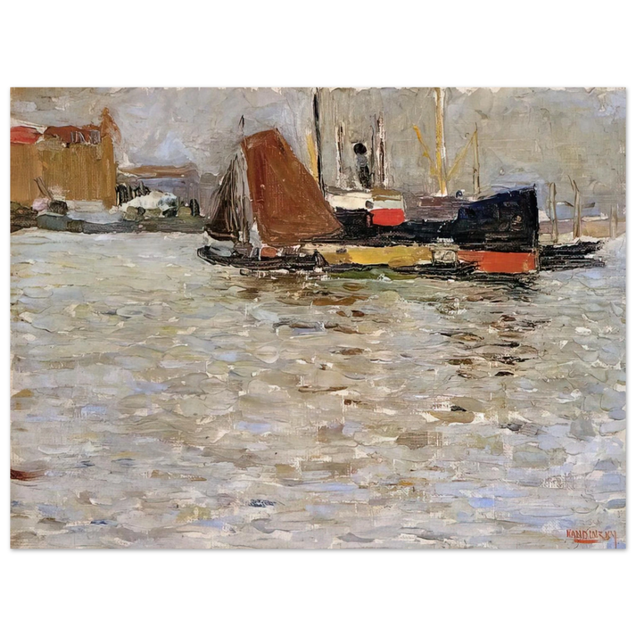 Wassily Kandinsky - ROTTERDAM SUN 1906  75x100 cm / 30x40inches Fine Art Poster