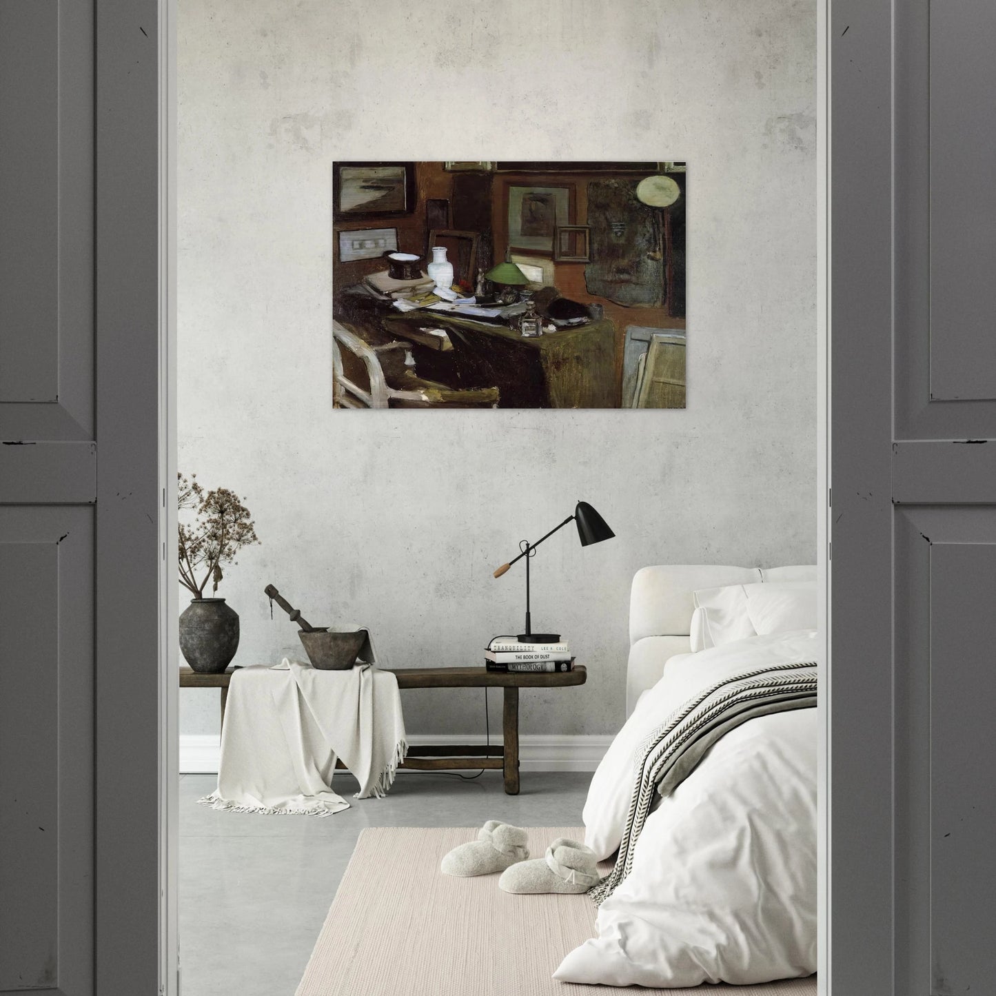 INTERIOR WITH A TOP HAT 1896 - Henri Matisse Brushed Aluminum Print - 70x100 cm / 28x40 inches | Henri Matisse Aluminum Print | Henri Matisse Prints
