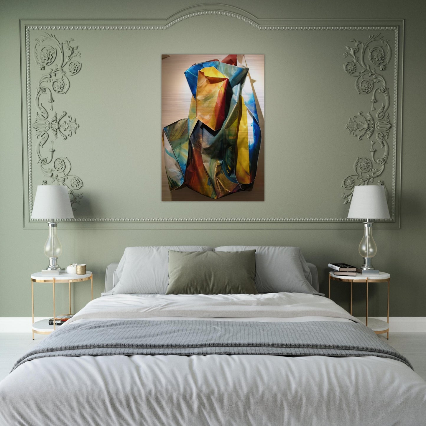 Sac 1 - Sam Gilliam Brushed Aluminum Print - 70x100 cm / 28x40 inches | Sam Gilliam Aluminum Print | Sam Gilliam Prints