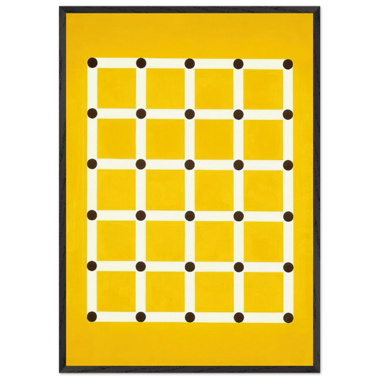 Trellis - 1962 - Jeremy Moon 70x100 cm / 28x40 inches Framed Art Print – Black Wooden Frame