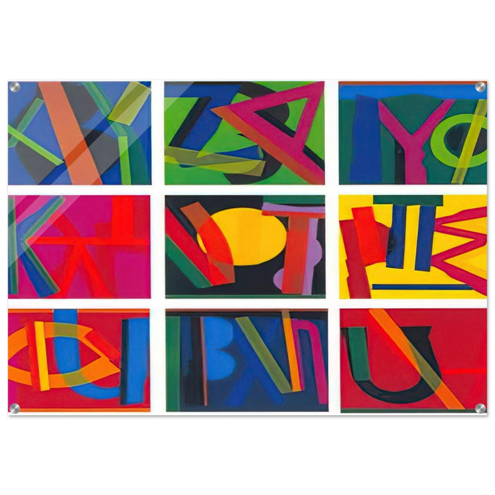 Untitled - Lettrism - Joao Vieira Acrylic Print - 70x100 cm / 28x40″ inches