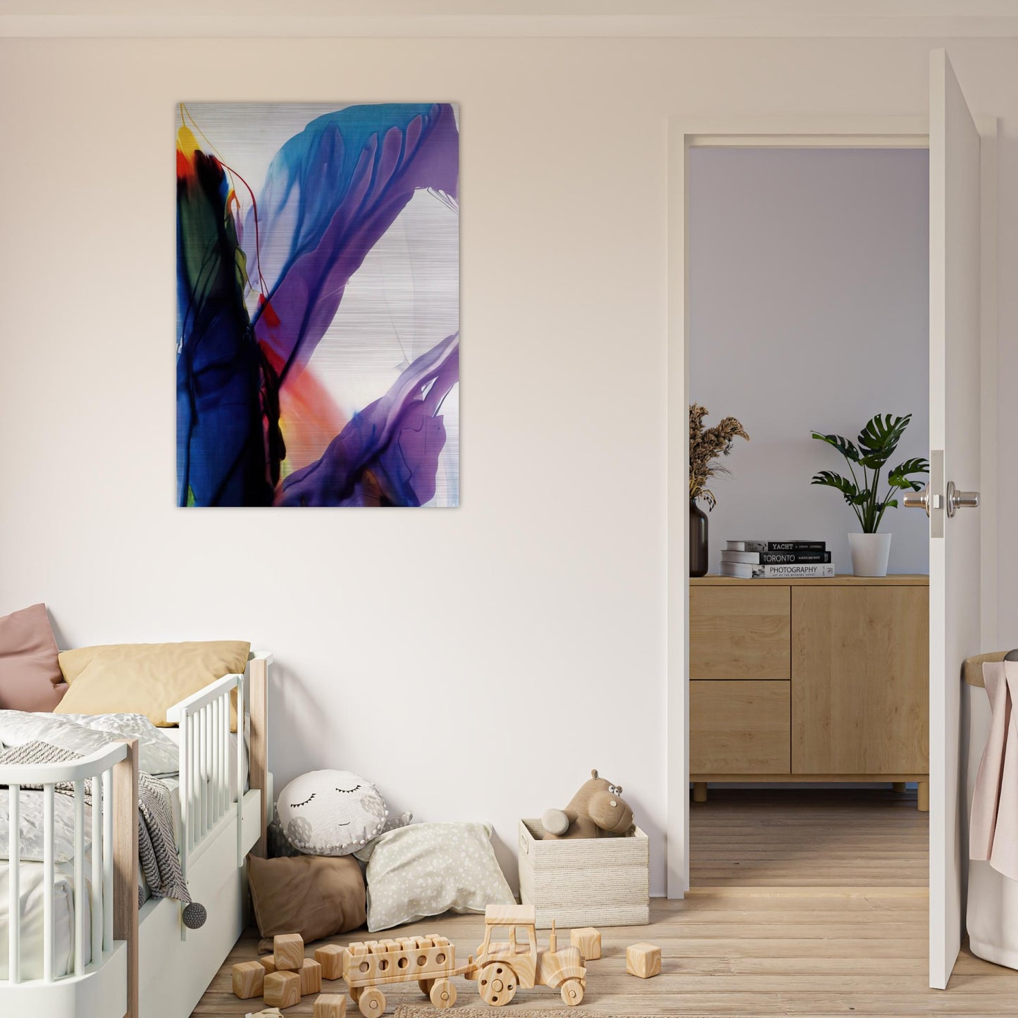 Phenomena Yonder Near - Paul Jenkins Brushed Aluminum Print - 70x100 cm / 28x40 inches | Paul Jenkins Aluminum Print | Paul Jenkins Prints
